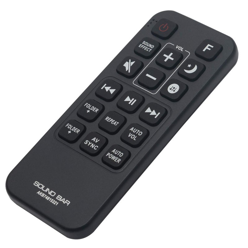 PERFASCIN AKB74815321 Replaced SoundBar Remote Control fit for LG SH5 SH5B SJ5 SJ5B SJ5Y SPJ5B-W - Image 1